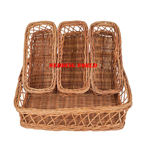 Bandeja de servicio de ratán decorativa para mesa, tamaño personalizado, plato hecho a mano, clásico, elegante, nueva llegada, venta al por mayor, bandeja de servicio de ratán - Product Image 5