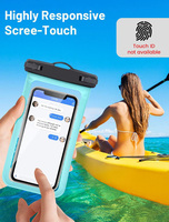 Vente en gros d'usine, étui de téléphone intelligent universel transparent tactile, design sportif, léger, compatible avec plusieurs marques, IPX8