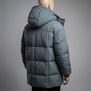 Chaqueta de invierno acolchada larga para hombre, con capucha, cálida, con múltiples bolsillos, con cremallera, para exteriores, OEM, ODM, venta al por mayor - Product Image 2