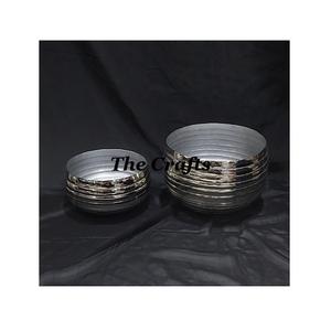 Bol à chocolat en métal couleur argent taille et forme personnalisées bol de service à dessert pour accessoires de cuisine - Product Image 5