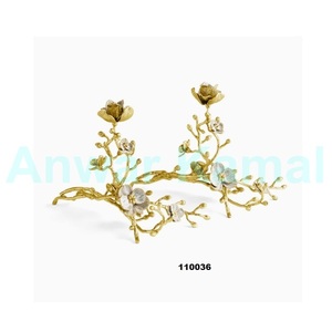 Vente chaude Argent Aluminium Bougeoir Design Moderne Long Bougeoir pour La Maison Salon Chambre à coucher et Bureau Décor - Product Image 6