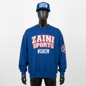 Sweat-shirts basiques en molleton de coton premium 300 GSM, style délavé avec panneau camouflage sur le devant, broderie personnalisée et logo imprimé - Product Image 1