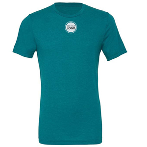 Camiseta de Cuello Redondo de Manga Corta 50/50 Unisex, Camisetas de Cuello Redondo de Manga Corta de Jersey Fino - Product Image 1
