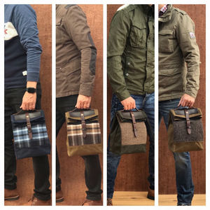 Stylish Leather & Canvas <b>Lunch</b> <b>Bag</b> Lightweight Insulated Tote Portable Cooler <b>Bag</b> for <b>Kids</b> 2 Persons Outdoor Use CLB-0069 - Product Image 6