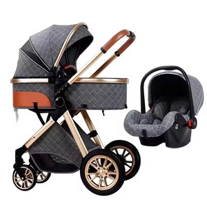 Ventes d'usine, poussette pour nouveau-né 3 en 1, porte-bébé, landau, cadre en alliage d'aluminium pliable, pliage facile, portable, charge de 20 kg - Product Image 4