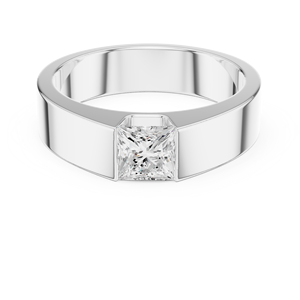 Bague pierre de naissance personnalisée 14K pour homme - Product Image 4