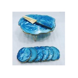 Best Quality Resin Cake Platter and Cake Stand Resin Coasters Home and Kitchenware Table Decorate <b>Used</b> Kitchen Tools Cake Stand - Product Image 1