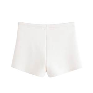 Shorts-jupe mi-taille chic pour femme, été 2025, en tissu double face confortable, style vintage décontracté, respirant - Product Image 3