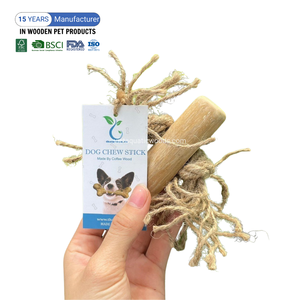 Tendance FSC café bois chien jouet à mâcher en bois produit pour animaux de compagnie Durable naturel chien os jouet pour petits chiens fabriqué au Vietnam - Product Image 1