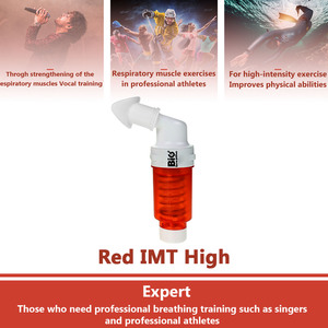 เครื่องฝึกหายใจ Big Breathe IMT ถังออกซิเจนสีแดง อุปกรณ์บริหารปอดเพิ่มความแข็งแรงของการหายใจ สำหรับการว่ายน้ำ ดำน้ำ และฟิตเนส - Product Image 5