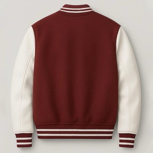 Chaqueta Universitaria de Lana Unisex Personalizada de Alta Calidad, Resistente al Viento, Transpirable, Gruesa para Invierno, Estilo Letterman, Etiqueta Privada, Venta al Por Mayor - Product Image 2