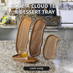 Bandeja de Servicio de Desayuno de Madera de Acacia Ecológica de Lujo, Forma Personalizada Sólida, Pulida de Alta Calidad, para Cocina, Hogar y Hotel - Product Image 3