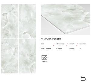 Azulejos de Porcelana con Acabado Brillante de 600x1200 mm, Estilo Mármol, Azulejos Esmaltados para Pisos de Baños, Apartamentos, Oficinas y Gimnasios - Product Image 3
