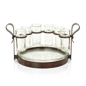 Metal Glass Holder Attractive Design Round Shape Large Size Tableware Hotel Ware <b>Drink</b> Ware Glass Holder and <b>Stand</b> Top Quality - Product Image 1
