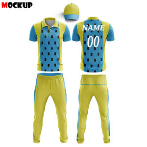 ชุดคริกเก็ตแบบยูนิเซ็กซ์ ออกแบบเองได้ ผ้าโพลีเอสเตอร์คุณภาพสูง กางเกงขาสั้น แห้งเร็ว ระบายอากาศได้ดี ชุดกีฬา - Product Image 4