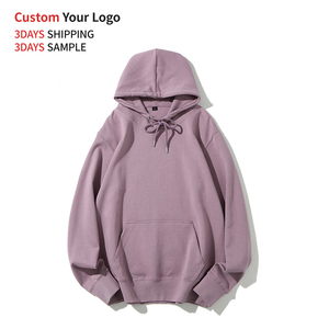OEM Essentials Sweat à capuche oversize d'hiver personnalisé Streetwear Écologique Respirant Doublé Coton Uni 400GSM - Product Image 1