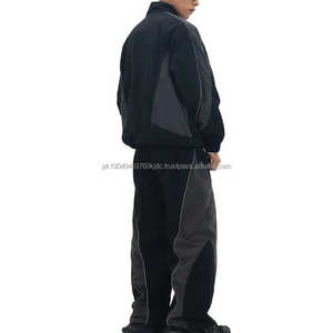 Custom Logo Nylon Tracksuit Windbreaker Set Nylon Windbreaker Suits Custom Made Windbreak Men's Sweatshirt Joggers Tracksuit Set - Product Image 6