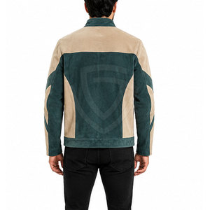 Genuine <b>Suede</b> <b>Leather</b> <b>Jacket</b> For Men Designed With Premium Craftsmanship Smooth Texture Functional Details And Casual Comfort - Product Image 4
