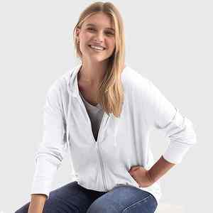 Sudadera con Capucha y Cremallera para Mujer, Informal, Holgada, de Forro Polar, Estilo Urbano, con Logotipo Personalizado, Top de Moda - Product Image 2