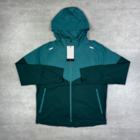 Ensemble de survêtement RICO SPORTS personnalisé pour homme, veste à capuche et short légers en polyester/coton, coupe-vent écologique pour l'hiver