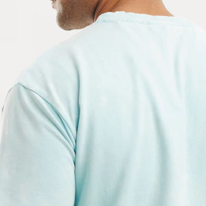 Camiseta Deportiva Casual para Hombre, 100% Algodón Elástico, Manga Corta, Transpirable, de Secado Rápido, 220 Gramos, con Stock de Fábrica, Venta al Por Mayor - Product Image 5