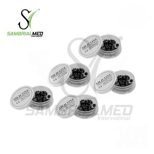 Venta al por mayor 5x Bandas de silicona para hemorroides 500 Anillos Set Gomas negras Manual Instrumentos quirúrgicos de alta calidad - Product Image 1