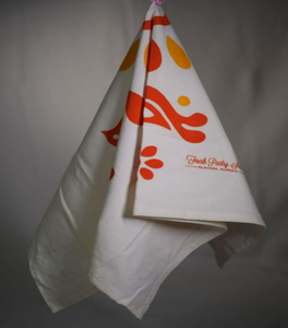 Serviette de cuisine carrée en coton 100% imprimé floral jetable, conçue sur mesure, écologique, séchage rapide, hypoallergénique, durable - Product Image 3