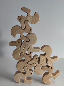 Rompecabezas de Animales de Madera Hechos a Mano para Niños |   Acabado Seguro y Duradero |   Venta al por Mayor |   Tarifa Directa de Fábrica - Product Image 2