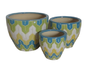 [Leo Nguyen Le] - Vente en gros de pots et jardinières en céramique vernissée pour l'intérieur à prix avantageux auprès d'un fournisseur vietnamien - Product Image 1