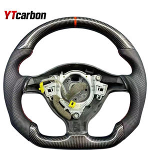 Volante Deportivo Personalizado YTcarbon para Seat Leon MK1 <span class=keywords><strong>Toledo</strong></span> con LED, Fibra <span class=keywords><strong>de</strong></span> Carbono Negra y Cuero Perforado - Product Image 5