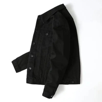 Blouson Bomber Unisexe Élégant en Jean Enduit Toile Camouflage Imperméable Coupe-Vent Respirant Léger Printemps