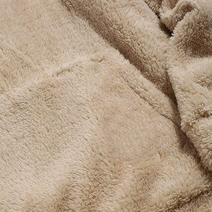 2024 hommes décontracté Sherpa polaire à capuche personnalisé OEM pull vêtements d'hiver 100% coton épais fermeture éclair conception tailles 6XL en gros - Product Image 4