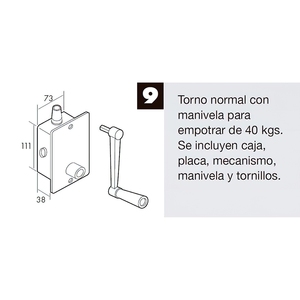Sollevatore a rullo a scomparsa in alluminio - Product Image 4