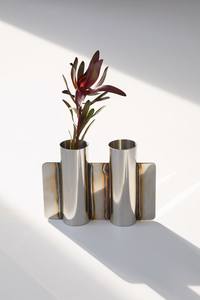Elegant Golden Circle Style Decorative <b>Vase</b> Round Knot Flower Pot For Tabletop Modern Home Living Room Restaurant Hotel Center - Product Image 3