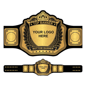 Ceinture de championnat de lutte personnalisée en métal noir avec espace pour logo, équipement sportif, ceinture de lutte personnalisée - Product Image 2