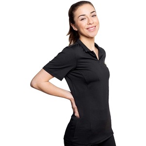 Venta caliente de manga corta transpirable colores negros camisas de equitación para mujeres cómodas tallas grandes equipos de equitación equina - Product Image 1
