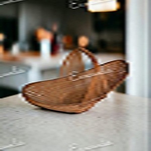 Creative Vintage Handmade Bamboo and Rattan Boat Shaped Fruit <b>Basket</b> With <b>Handle</b> Gifts and Table Decorations <b>Basket</b> - Product Image 2