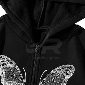 Sweats à capuche pour hommes glamour avec des accents scintillants Pull tendance pour les jeunes à la pointe de la mode - Product Image 6