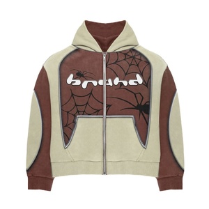 Sudadera con Capucha Personalizable de Felpa Francesa 100% Algodón de 500 g/m² para Hombre, Hombros Caídos, Bordada, Talla Grande - Product Image 1