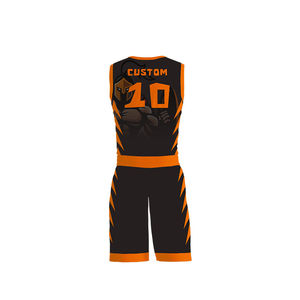 Uniformes de basket-ball réversibles pour jeunes personnalisés cool ensemble maillot de basket-ball pour hommes - Product Image 2