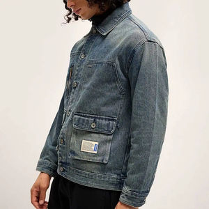 แจ็กเก็ตยีนส์สำหรับผู้ชายซักด้วยกรดแพ็กปากีสถานแพ็คแบบกำหนดเองราคาผู้ผลิตสำหรับฤดูใบไม้ร่วงและฤดูหนาว - Product Image 6