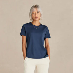 Camisetas de Algodón 100% de Alta Calidad al por Mayor para Hombre, Camisetas con Cuello Redondo y Estampado - Product Image 3