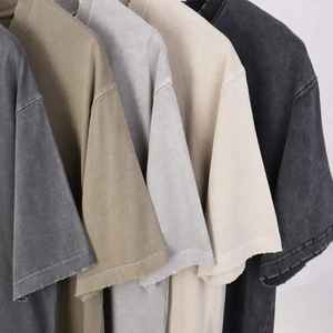 Camisetas de Hombre Personalizadas de Fábrica, 250 g/m², 100% Algodón, Gruesas, Lisas, Corte Regular, Tallas Grandes, Secado Rápido, Transpirables, Casuales - Product Image 2