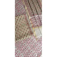 Salwar Kameez 3 pièces non cousues en coton Chanderi avec dupatta, broderies lourdes, tenue de soirée ethnique indienne, nettoyage à sec, rose/gris, toutes tailles