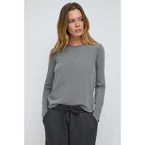 Camiseta Básica de Manga Larga para Mujer, 100% Algodón, Transpirable, Corte Ajustado, Estilos Casual/Deportivo/Sensual, Alta Calidad - Product Image 3