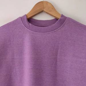 Sweat-shirt unisexe en molleton de coton 100% de qualité supérieure de couleur unie pour homme et femme pour l'hiver - Product Image 2