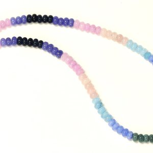 สร้อยคอประดับลูกปัดควอตซ์หลากสีสวยงาม รูปทรงกลมมน ขนาด 7-8 มม. ลูกปัดพลอยควอตซ์สีสันทันสมัย สร้อยคอเครื่องประดับหลากสี - Product Image 5
