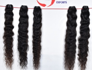 100% cheveux vierges indiens Remy non transformés cuticule noire naturelle alignée vague profonde tissage femmes en gros Extensions de cheveux humains - Product Image 5