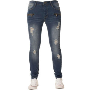 Pantalones Vaqueros de Mezclilla Ajustados de Estilo Moderno Personalizados para Hombre, Venta Directa de Fábrica, Jeans de Mezclilla Modernos para Hombre - Product Image 1