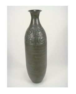Pot de fleurs en métal Vase pour décoration intérieure Salon Balcon Table Intérieur Extérieur - Product Image 1